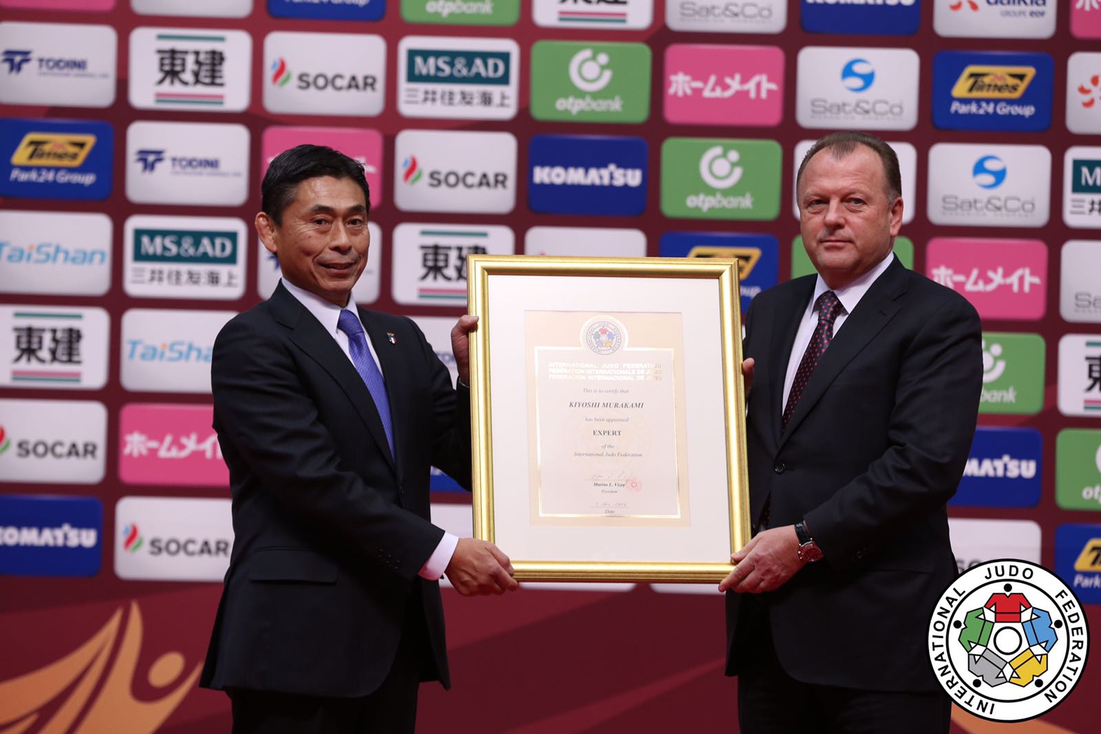 Murakami premiato a Tokio IJF Expert