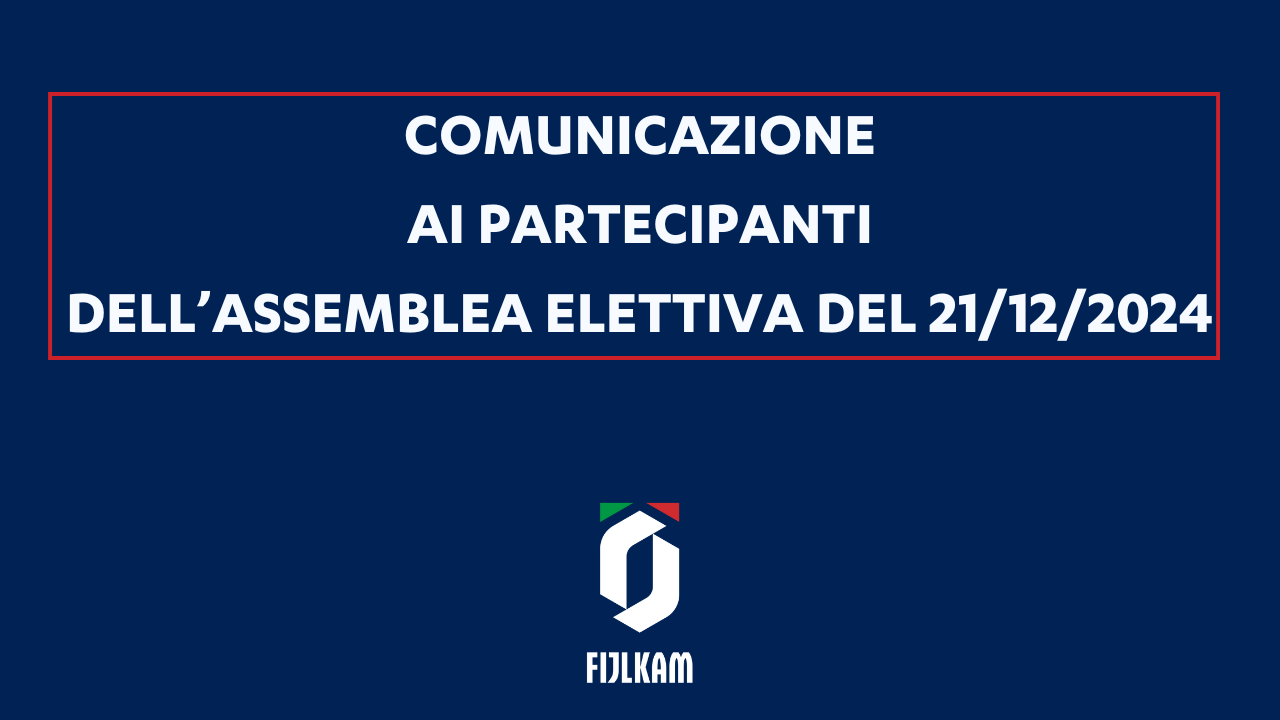 Comunicazione ai partecipanti dell'Assemblea Elettiva