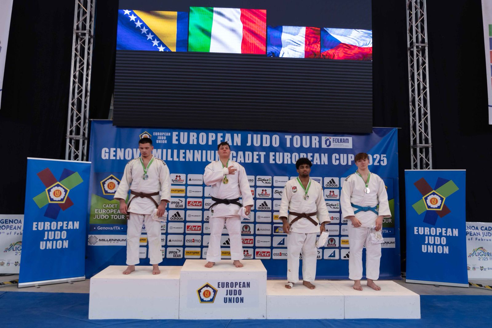 Si chiude con doppio oro l’European Cadet Cup di Genova, con altre 4 medaglie