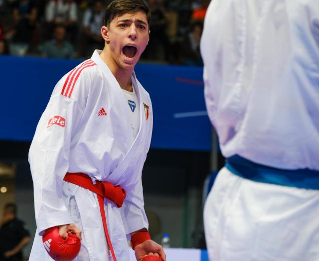 Matteo Avanzini agli Europei di karate U21